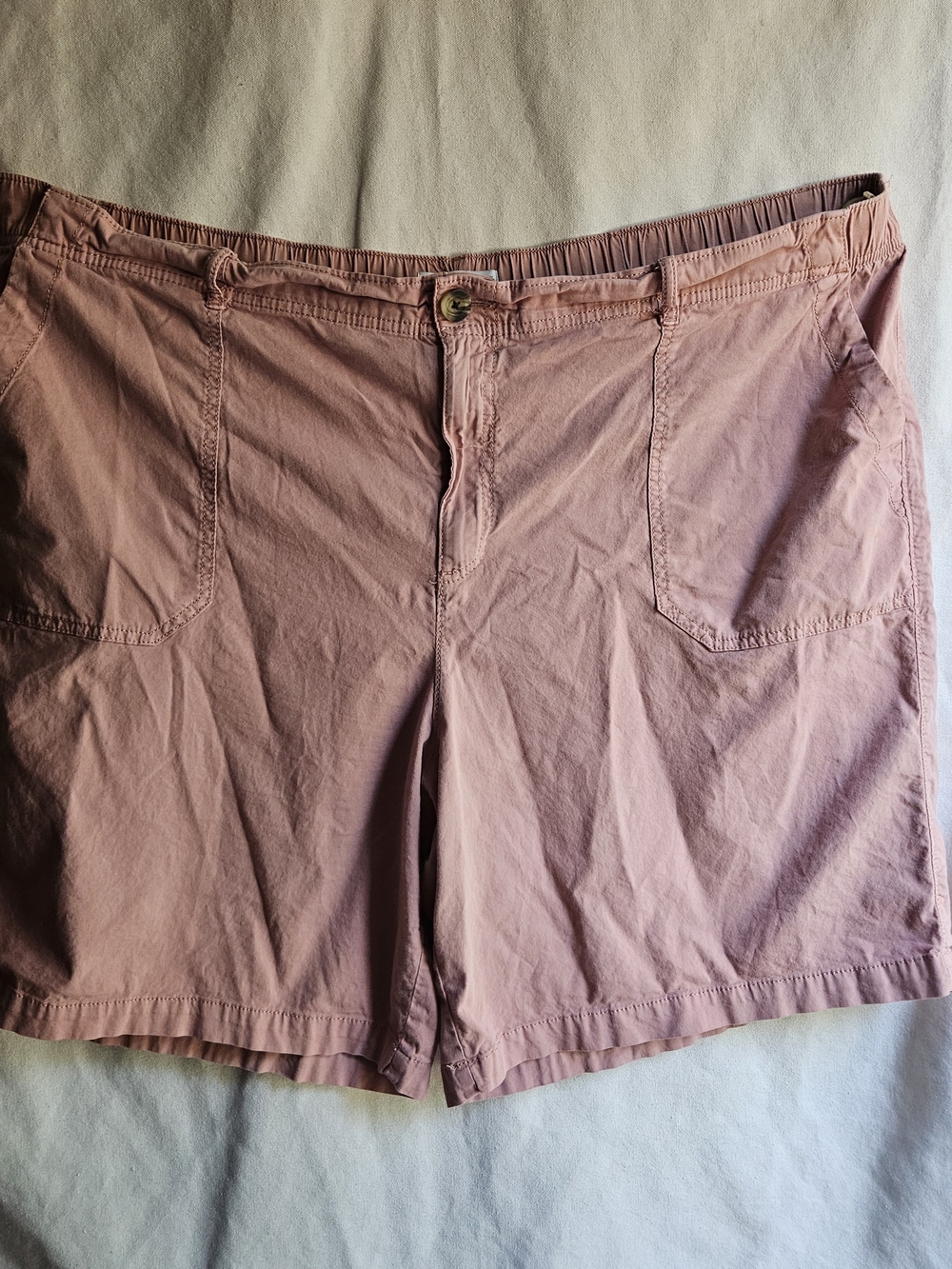Sonoma Women's Shorts Size 3X Dusty Rose Elastic Waist Casual Summer